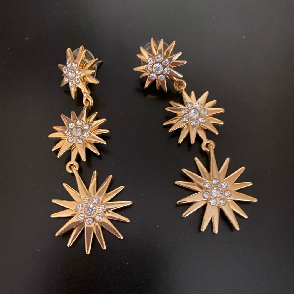 Gold earrings